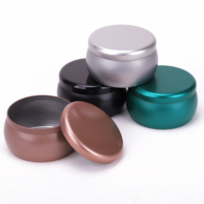Barattolo di candela vuotanero opaconero ecocompatibile con lid95 * 50mm