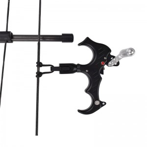 Elong Outdoor 42RA06-BK 360 gradi Ruota il morsetto Compound Flow Aiuti di fucile Ausili Nero