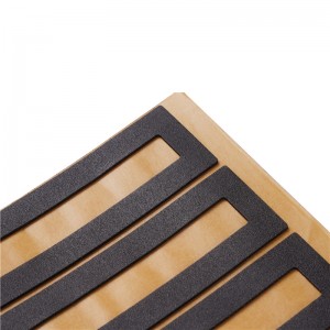 Schiuma impermeabile estesa Black Shock assorbente Assorbizione impermeabile Schiuma Attrezzatura industriale Formazione adesiva in schiuma