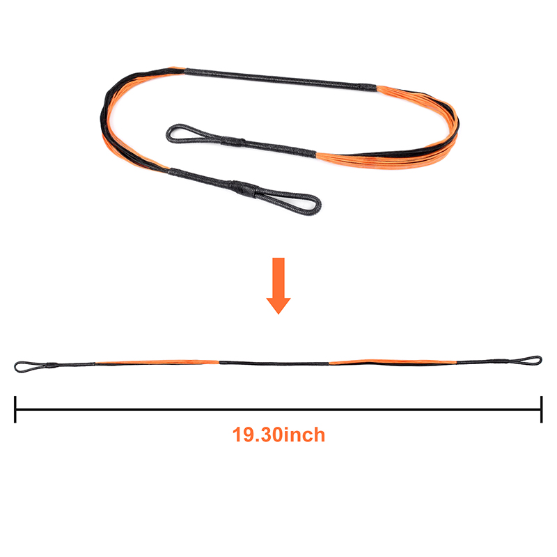 Elong Outdoor 280046-01 19.3 pollici 20 Strongs Balebow String Arancione per il sistema Cobra Adder/R9