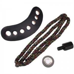 Elong Outdoor 470017 Sling da polso Brown Color Color in pelle Metallo Grt per tiro con l\'arco composto arco tiro