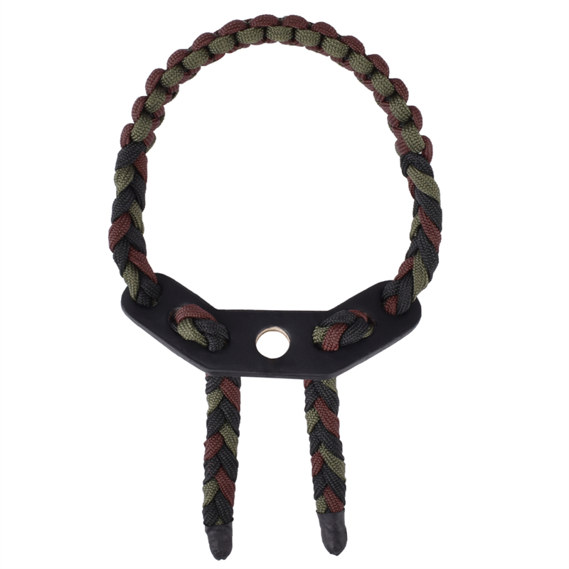 Elong Outdoor 470020 Sling da polso Green Green Green Pelle Gromet Grt per tiro con l'arco composto arco tiro
