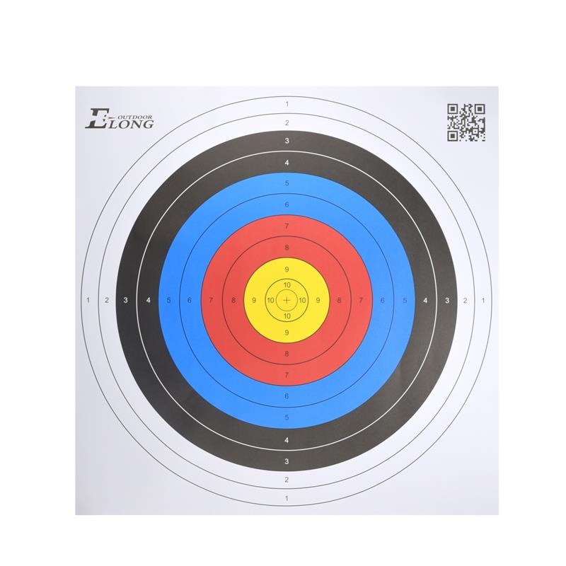 Elong Outdoor 41TF01 60 * 60 cm Target Face Paper per la pratica del bersaglio della pratica del tiro con l'arco