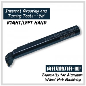 Utensili da taglio EMET, lavorazione di mozzo per motivi in ​​alluminio, strumenti interni/externali a scorrimento e tornitura, strumenti di tornitura a scanalatura profonda, strumenti di scanalatura del viso