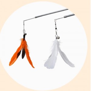 Cat Toy Funny Cat Stick 150 cm Lungo a tre sezioni Tre-Sezione Asta telescopica Divertente Cat Interactive Fun Fun PET Giocattolo Cat Forniture