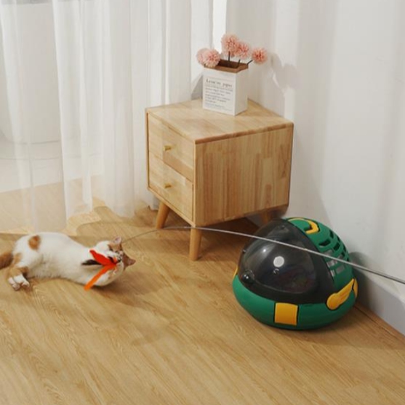 Cat Toy Funny Cat Stick 150 cm Lungo a tre sezioni Tre-Sezione Asta telescopica Divertente Cat Interactive Fun Fun PET Giocattolo Cat Forniture