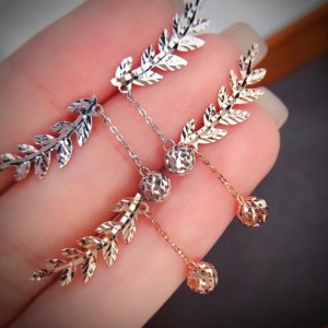 Gioielli tuochen Personalizzato 18K Rose/yellow Gold Fashion Hearring Hoops Set per regalo