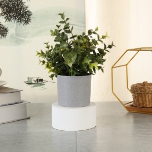 Alta simulazione Vera piante verdi artificiali toccate in vaso per la decorazione domestica