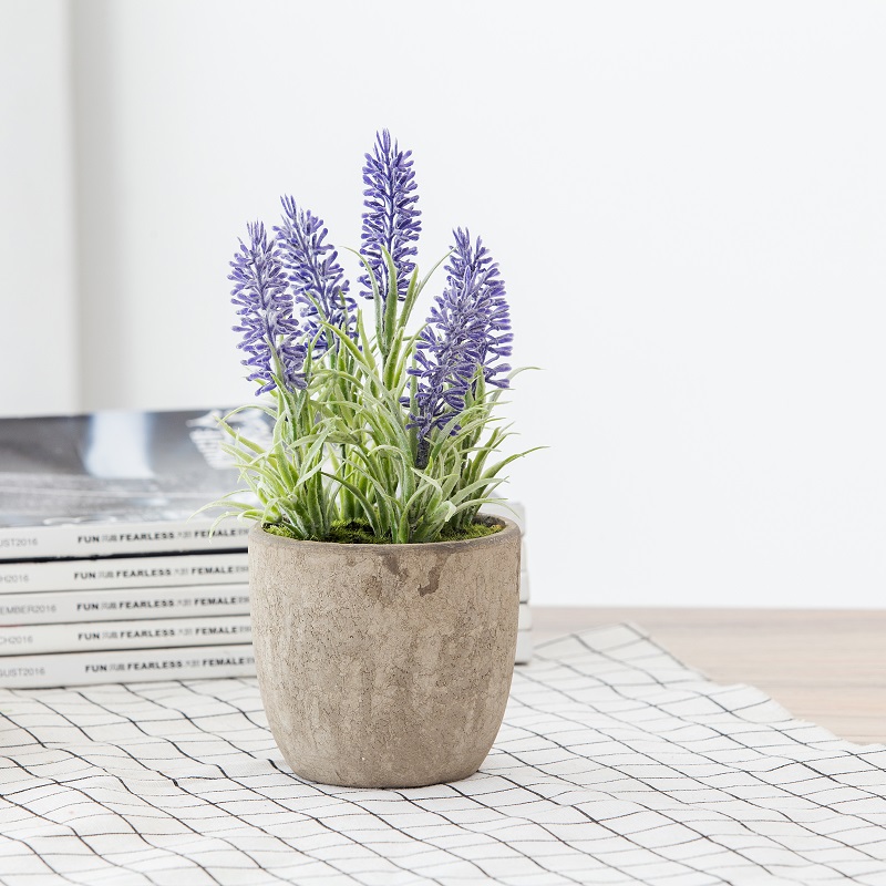 Vendita calda Factory Direct Fornitura lavanda artificiale in vaso
