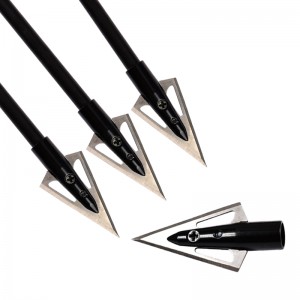 Nika Tiro con l\'arco 15B004 3 Lama 125 Broadheads GRAIN per tiro con il bullone a tracolato Frecce a vite a vite