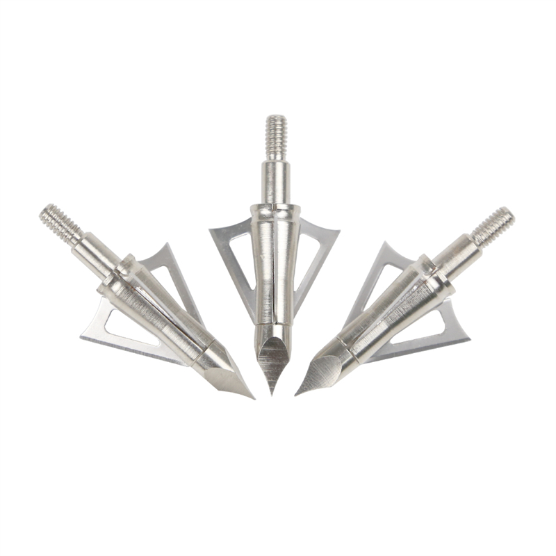 Nika Tiro con l'arco 15B027 3 Bladri fissi 150Grain Caccia Broadheads Broadhery Bullone Bullone Bullone BLulone