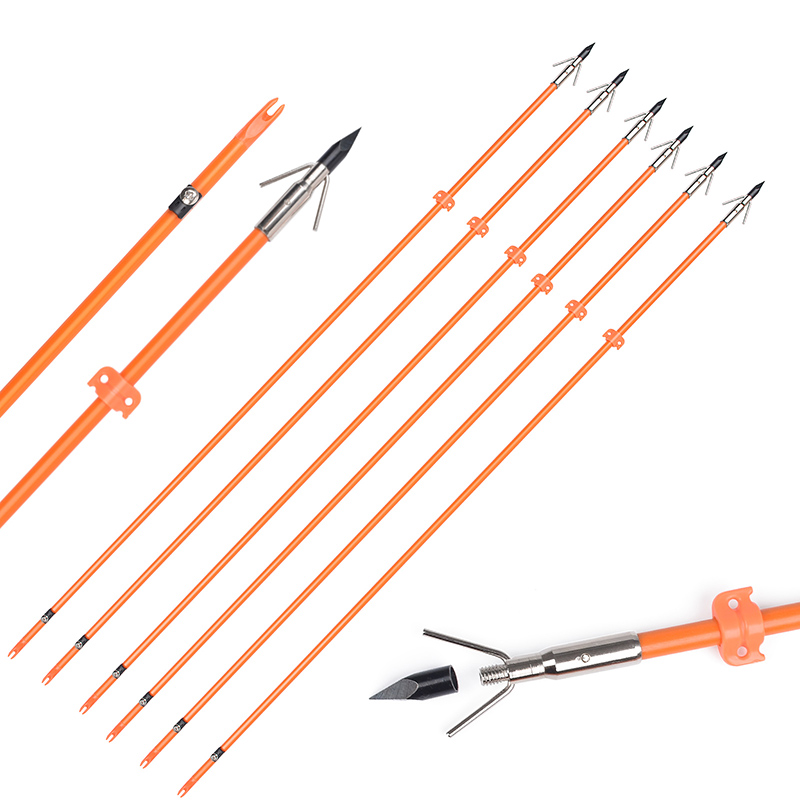 110021-05 Elong Outdoor Od8mm 32inch Firglass Ambito in fibra di vetro Bowfishing arrow Attrezzatura da pesca per tiro con l'arco