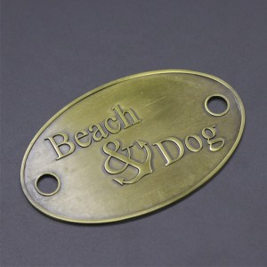 Porcellana Produttore Custom Die-Casting Antique Metal Beatplate in lega di zinco in lega di zinco in lega di laccato Logo targhetta