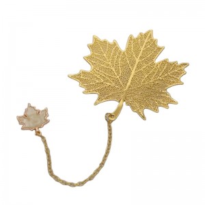 Segnalibri in ottone promozionale Pubblicità Gold Hollowed Out Logo Souvenir Metal Segnalibro