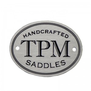 Yongfu hardware personalizzato in ottone Blank Blank Nameplate Acid Icuit Rame Name Plate