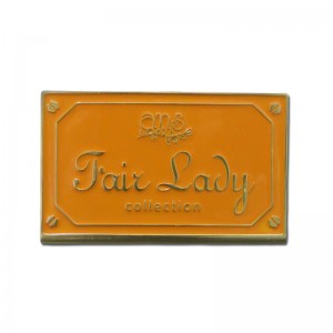 Alta qualità Custom Brand Fashion Moda opaco Finish Metallo Nome Etichetta Seta Stampa di Silk Affari in Affari in Visita per il proprio logo