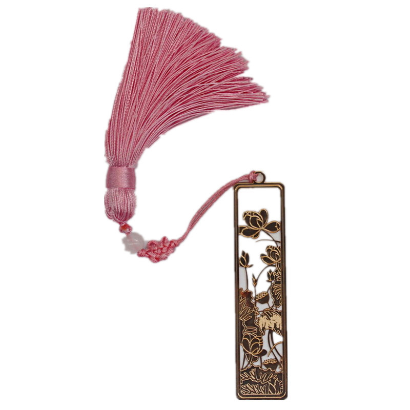 Nome personalizzato Logo Gold Brass Bookmark Segnalibri in metallo inciso