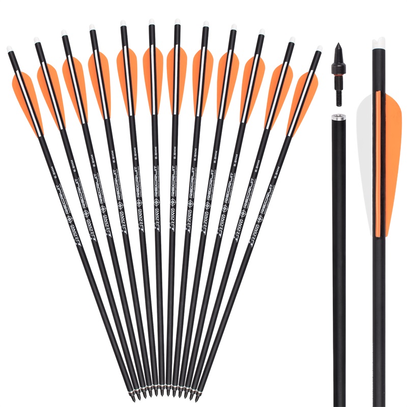 Elong Outdoor 119668 OD8.8mm Bulloni rollfibberglass Bulloni TPU Streamline Vanne Frecce Arrows Bulloni della balestra di tiro con l'arco