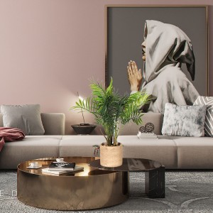 Piante artificiali in plastica decorative per soggiorno con alta qualità e bella sensazione toccata.