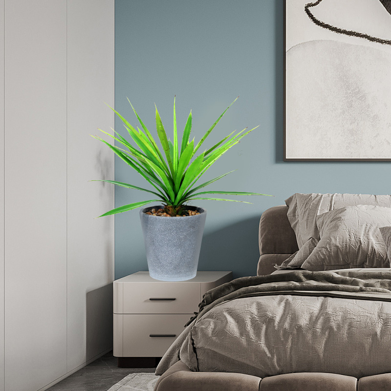 Vendita calda di alta qualità all'ingrosso plastica piante in vaso artificiale artificiale decorativo verde artificiale