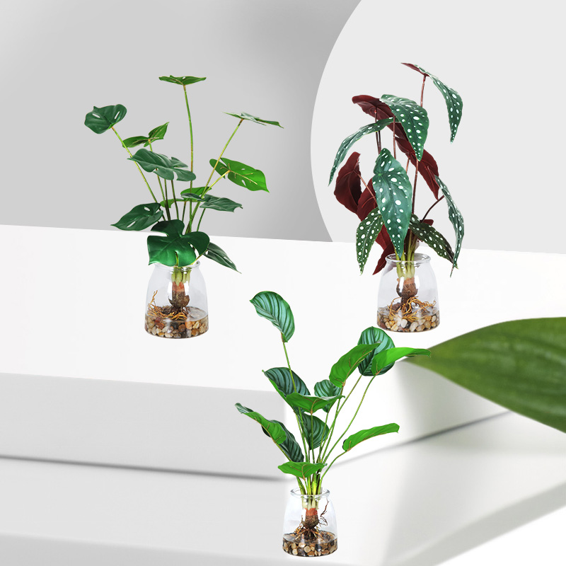 Vendita calda dinuova progettazione di alta qualità all'ingrosso piante in vaso artificiale artificiale decorativo verde artificiale