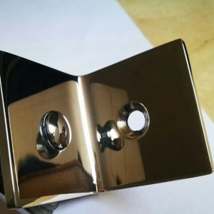 90 gradi doccia bagno da bagno in vetro clip quadrato