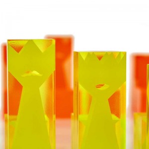 Vendita calda Bambini e adulti Set di scacchi acrilici