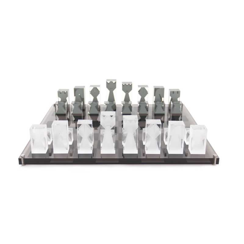 Giocattoli classici Set di scacchi acrilici altamente cristallino