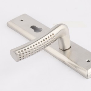 6003 set di leva in acciaio inossidabile manico a piastra lunga, moderna serratura a mortasa contemporanea