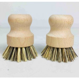 Spazzola da cucina in legnonaturale fatta a mano