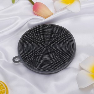 Accessori da cucina Spugna per piatti in silicone, lavatrice a doppia lati