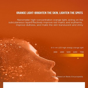 Fabbricazione Fornitura LED PDT Beauty Mask Smart Lifting Rinnovamento Maschera Facciale Magnetica Terapia Magnetica Maschera Portable Age-Anti Attraverso