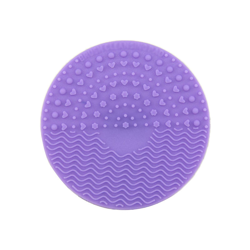 Tappetino per la pulizia della spazzola, tappetino della lavatrice della spazzola di pulizia del trucco del silicone, strumento di lavaggio portatile