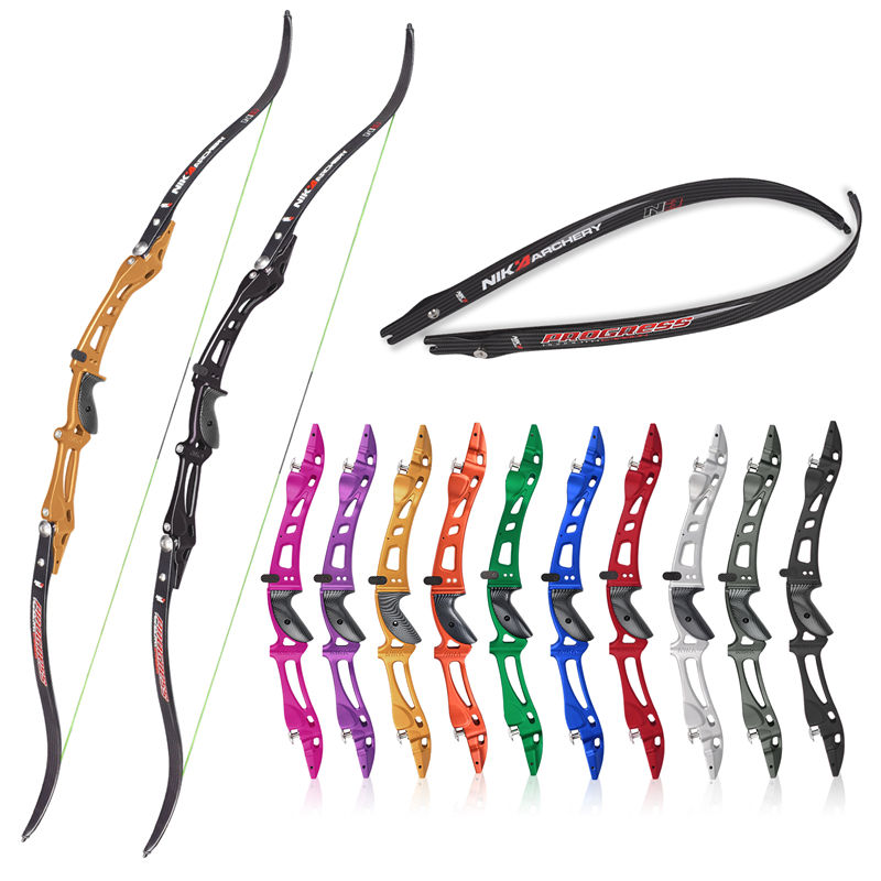 NIKA ARCHERY ET-8 RH ILF N3 arti di carbonio 68inches tiro con l'arco ricurvo arco