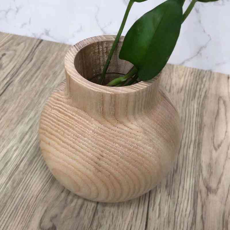 Home decorativo fatto a mano in legnonaturale bello vaso