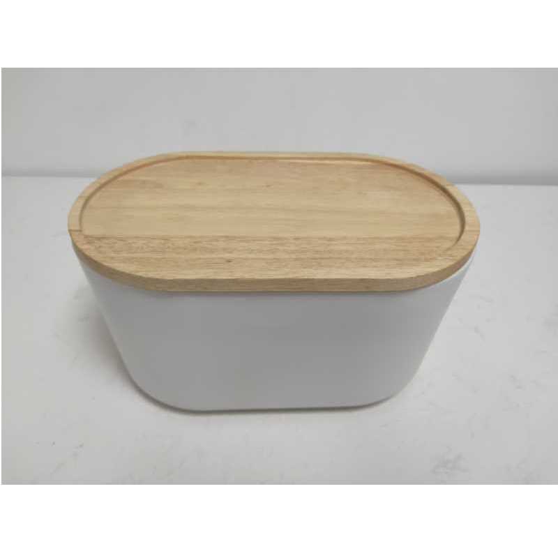 All'ingrosso lungo con coperchio in legno scatola di stoccaggio in gres in ceramica