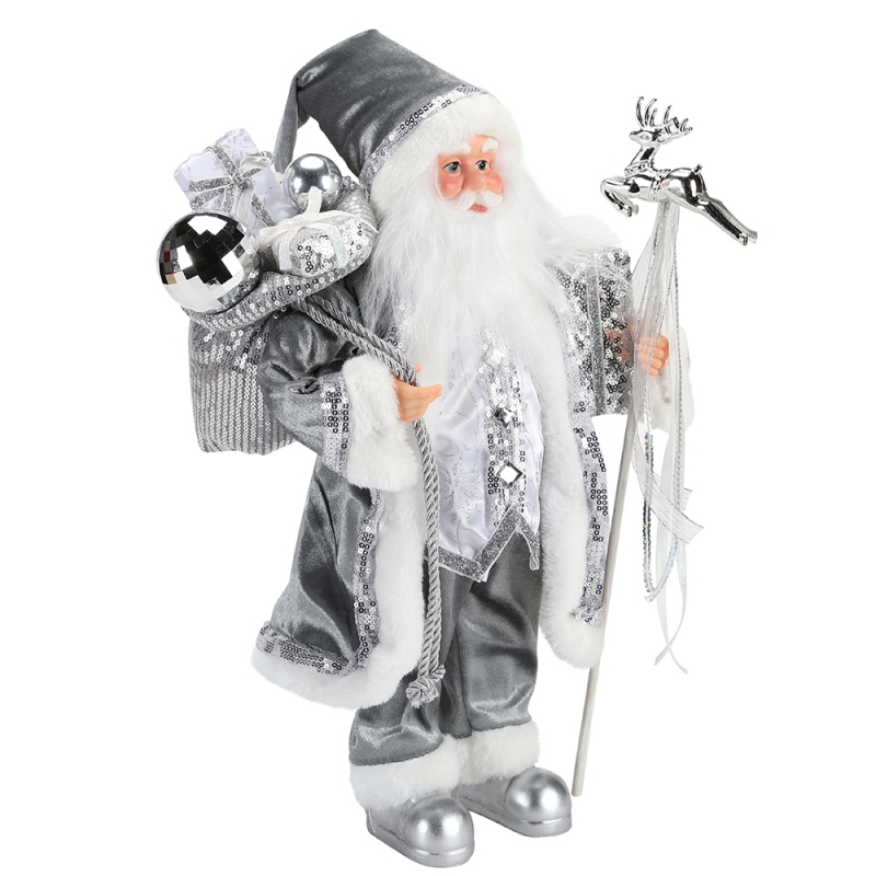 45 ~ 62 cm Natale in piedi Santa Claus ornamento decorazione figurine collezione tessuto festival vacanzenatalenatale peluche