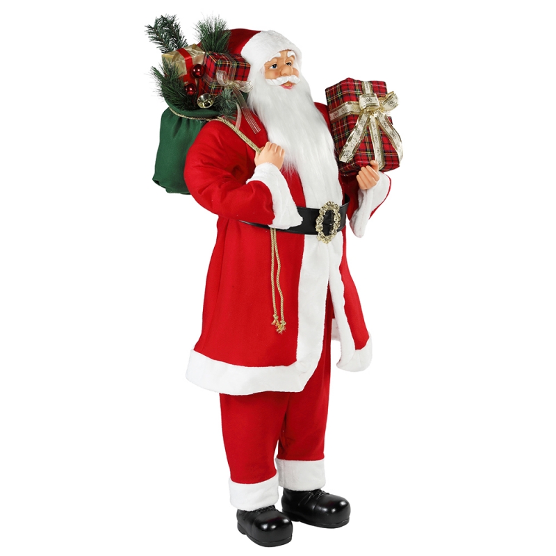 30 ~ 110 cm Natale in piedi Babbo Natale ornamento decorazione festival festival figurina collezione tradizionale Xmas ISPlay