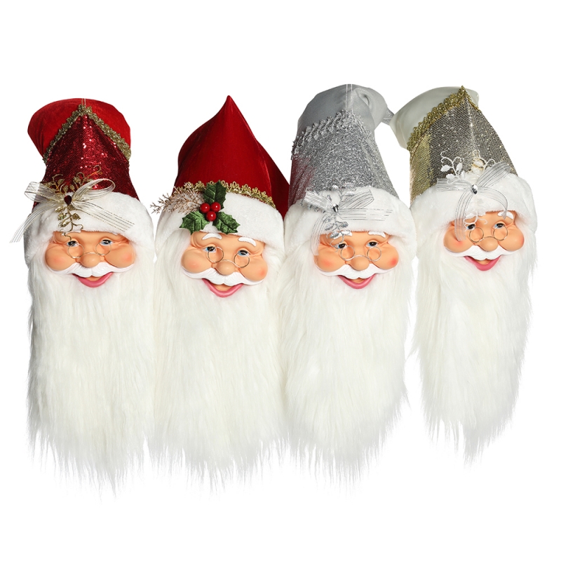 20 ~ 70 cm Natale Santa Claus Head Ornaments Decorations albero appeso figurine collezione pendente bambola piccolo tradizionale Natale