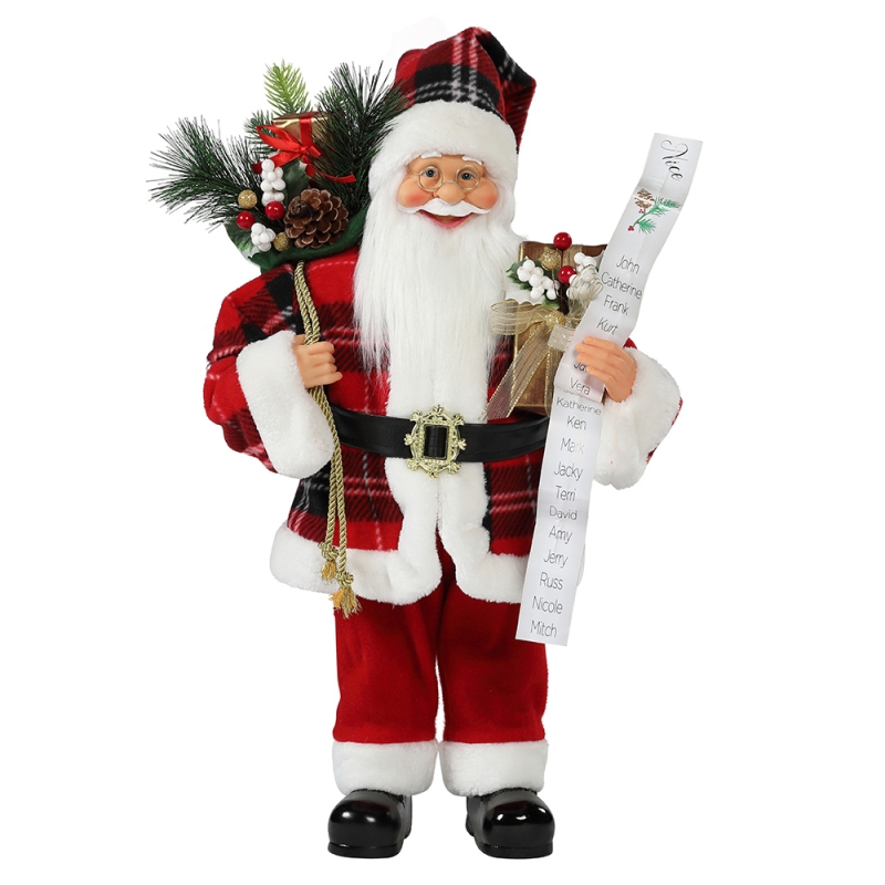 30 ~ 110 cm Natale Babbo Natale con borse regalo ornamento decorazione tradizionale figurina collezione figurina serienatale serie Xmas