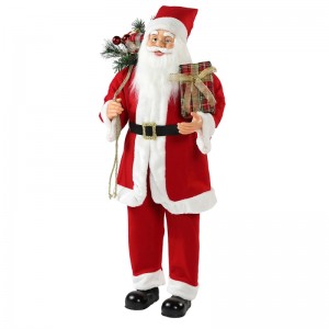 30 ~ 110 cm Natale in piedi Babbo Natale con borse regalo ornamento decorazione tradizionale figurina collezione Xmas Series