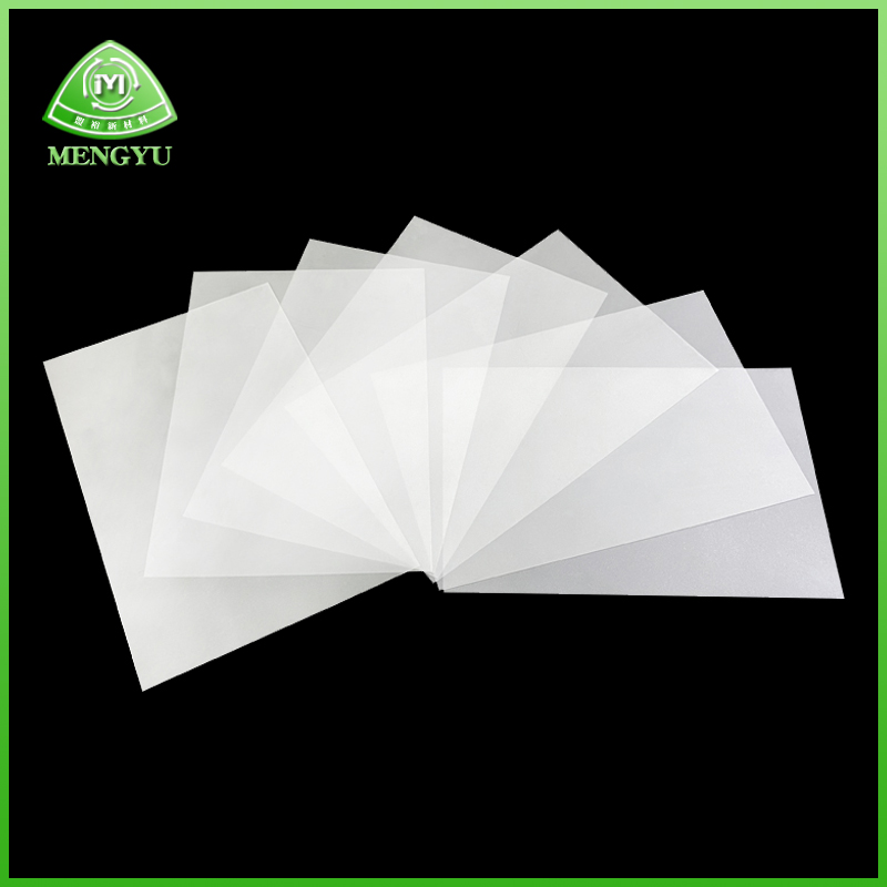 Translucent pet foglio materiale plastico pellicola di plastica trasferimento termico stampa pellicola stampa a caldo stampaggio film rivestimento singolo