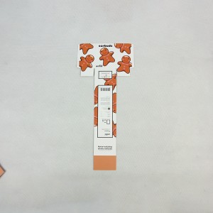 Carta di carta etichetta alimentare