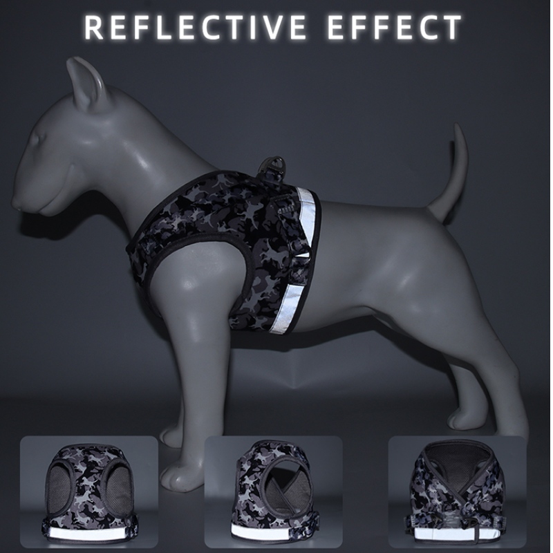 Vendite dirette della fabbrica! Cablaggio di cane camuffamento regolabile super confortevole confortevole