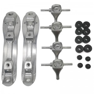 Piastra di pattino da skate a rulli di alimentazione all\'ingrosso della fabbrica alluminio alluminio