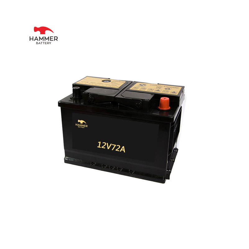 Batteria per auto 12V72A.