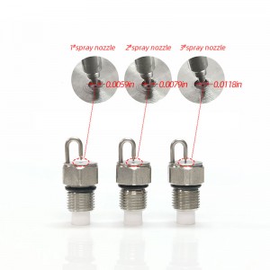 Il rubino colpisce l\'ugello atomizzante