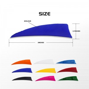 Elongarrow 172313 3inches Shield Turchia piuma per frecce di tiro con l\'arco