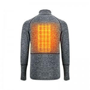 Peso leggero riscaldato sotto abbigliamento, biancheria intima riscaldata grigia con potenza della batteria