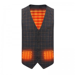 Vendita calda elegante uomo riscaldato gilet con potenza della batteria